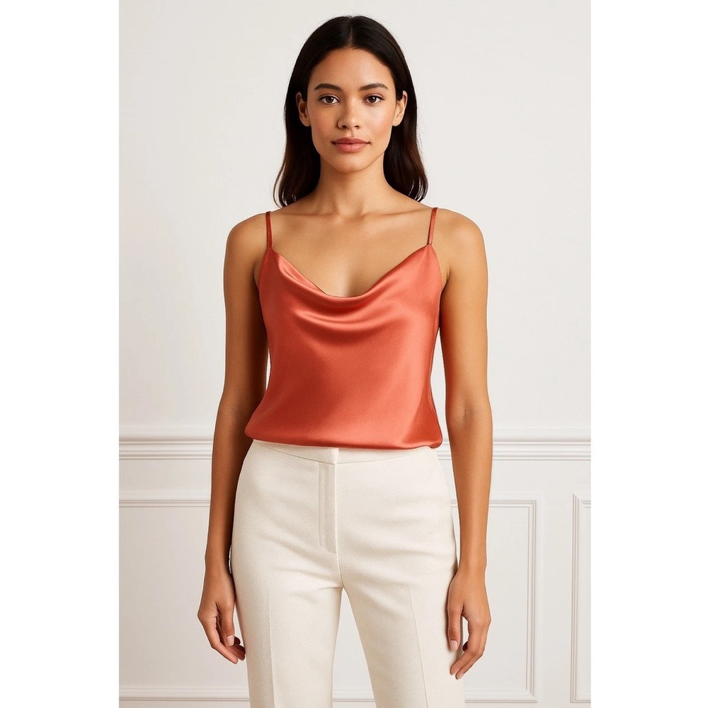 Banana republic satin inspired  cowlneck camisole sz M